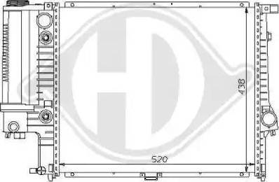 Diederichs 8102162 - Радіатор, охолодження двигуна autozip.com.ua