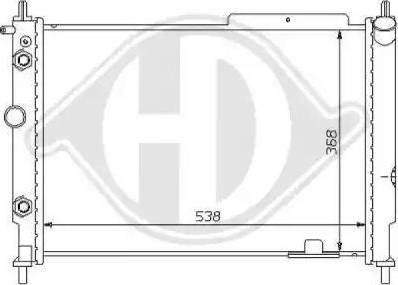 Diederichs 8125183 - Радіатор, охолодження двигуна autozip.com.ua