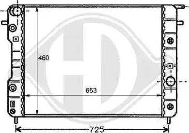 Diederichs 8125201 - Радіатор, охолодження двигуна autozip.com.ua