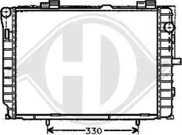 Diederichs 8121176 - Радіатор, охолодження двигуна autozip.com.ua