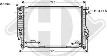 Diederichs 8122206 - Радіатор, охолодження двигуна autozip.com.ua