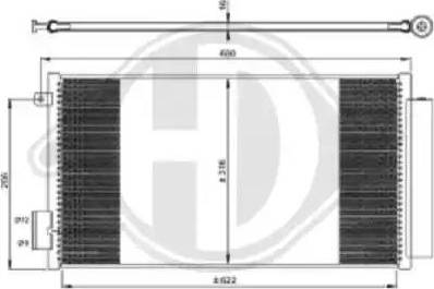 Diederichs 8340560 - Конденсатор, кондиціонер autozip.com.ua
