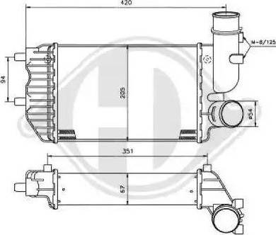 Diederichs 8348104 - Интеркулер autozip.com.ua