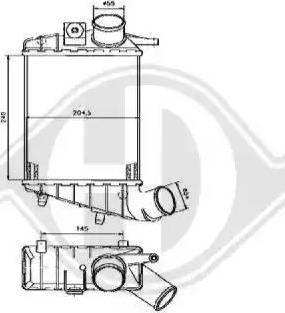 Diederichs 8305005 - Интеркулер autozip.com.ua