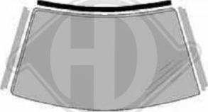 Diederichs 8307617 - Облицювання / захисна накладка, вітрове скло autozip.com.ua