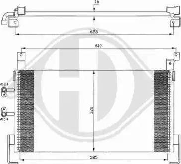 Diederichs 8263000 - Конденсатор, кондиціонер autozip.com.ua