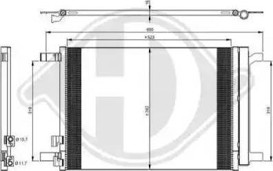 Diederichs 8221600 - Конденсатор, кондиціонер autozip.com.ua