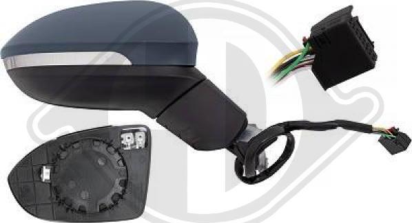 Diederichs 2218324 - Зовнішнє дзеркало autozip.com.ua