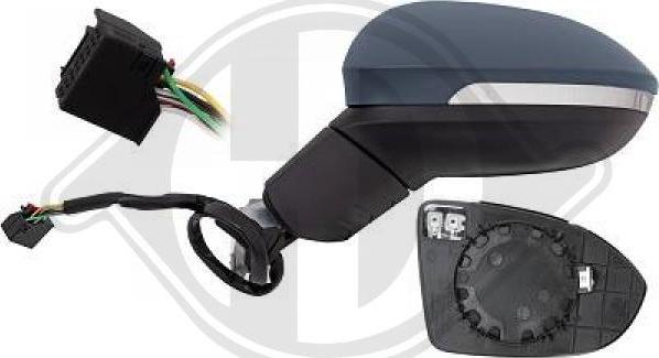 Diederichs 2218325 - Зовнішнє дзеркало autozip.com.ua