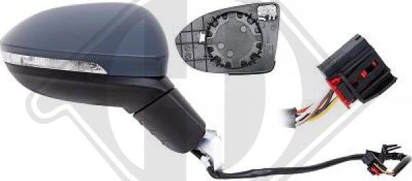 Diederichs 2218224 - Зовнішнє дзеркало autozip.com.ua