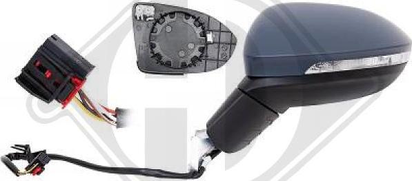 Diederichs 2218225 - Зовнішнє дзеркало autozip.com.ua