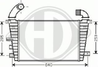 Diederichs DCA1106 - Интеркулер autozip.com.ua