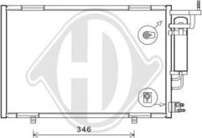 Diederichs DCC1956 - Конденсатор, кондиціонер autozip.com.ua