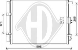 Diederichs DCC1925 - Конденсатор, кондиціонер autozip.com.ua