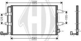 Diederichs DCC1444 - Конденсатор, кондиціонер autozip.com.ua