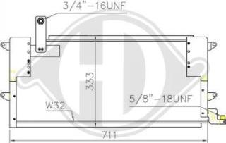 Diederichs DCC1435 - Конденсатор, кондиціонер autozip.com.ua