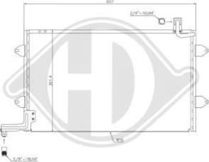 Diederichs DCC1424 - Конденсатор, кондиціонер autozip.com.ua