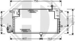 Diederichs DCC1427 - Конденсатор, кондиціонер autozip.com.ua
