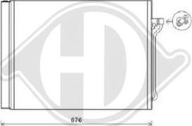 Diederichs DCC1574 - Конденсатор, кондиціонер autozip.com.ua