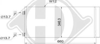 Diederichs DCC1575 - Конденсатор, кондиціонер autozip.com.ua