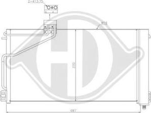 Diederichs DCC1687 - Конденсатор, кондиціонер autozip.com.ua