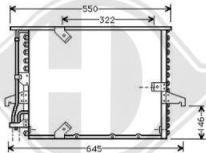 Diederichs DCC1041 - Конденсатор, кондиціонер autozip.com.ua