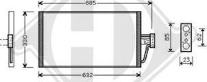 Diederichs DCC1052 - Конденсатор, кондиціонер autozip.com.ua