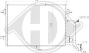 Diederichs DCC1025 - Конденсатор, кондиціонер autozip.com.ua