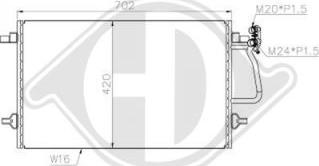 Diederichs DCC1026 - Конденсатор, кондиціонер autozip.com.ua
