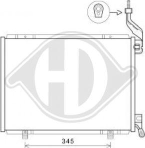 Diederichs DCC1183 - Конденсатор, кондиціонер autozip.com.ua