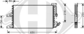 Diederichs DCC1139 - Конденсатор, кондиціонер autozip.com.ua