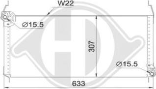 Diederichs DCC1128 - Конденсатор, кондиціонер autozip.com.ua