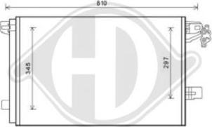Diederichs DCC1864 - Конденсатор, кондиціонер autozip.com.ua