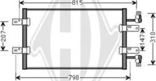 Diederichs DCC1361 - Конденсатор, кондиціонер autozip.com.ua