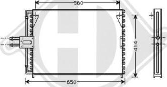 Diederichs DCC1318 - Конденсатор, кондиціонер autozip.com.ua