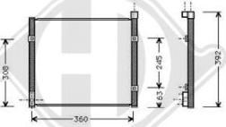 Diederichs DCC1202 - Конденсатор, кондиціонер autozip.com.ua