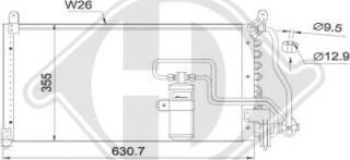 Diederichs DCC1288 - Конденсатор, кондиціонер autozip.com.ua