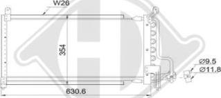 Diederichs DCC1287 - Конденсатор, кондиціонер autozip.com.ua