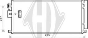 Diederichs DCC1744 - Конденсатор, кондиціонер autozip.com.ua