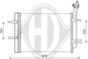 Diederichs DCC1742 - Конденсатор, кондиціонер autozip.com.ua