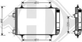Diederichs DCC1751 - Конденсатор, кондиціонер autozip.com.ua