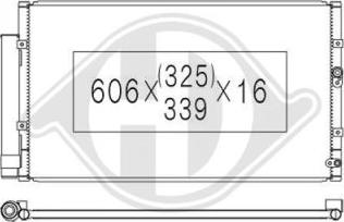 Diederichs DCC1782 - Конденсатор, кондиціонер autozip.com.ua