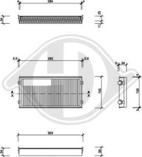 Diederichs DCI0164S - Фільтр, повітря у внутрішній простір autozip.com.ua