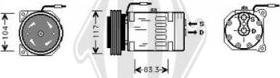 Diederichs DCK1497 - Компресор, кондиціонер autozip.com.ua