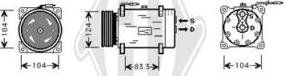 Diederichs DCK1458 - Компресор, кондиціонер autozip.com.ua