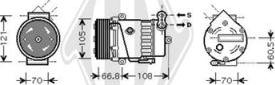 Diederichs DCK1403 - Компресор, кондиціонер autozip.com.ua