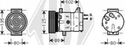 Diederichs DCK1484 - Компресор, кондиціонер autozip.com.ua