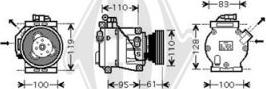 Diederichs DCK1485 - Компресор, кондиціонер autozip.com.ua