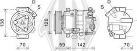 Diederichs DCK1431 - Компресор, кондиціонер autozip.com.ua