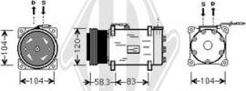Diederichs DCK1477 - Компресор, кондиціонер autozip.com.ua